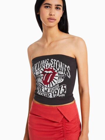 Bershka Top in Grau