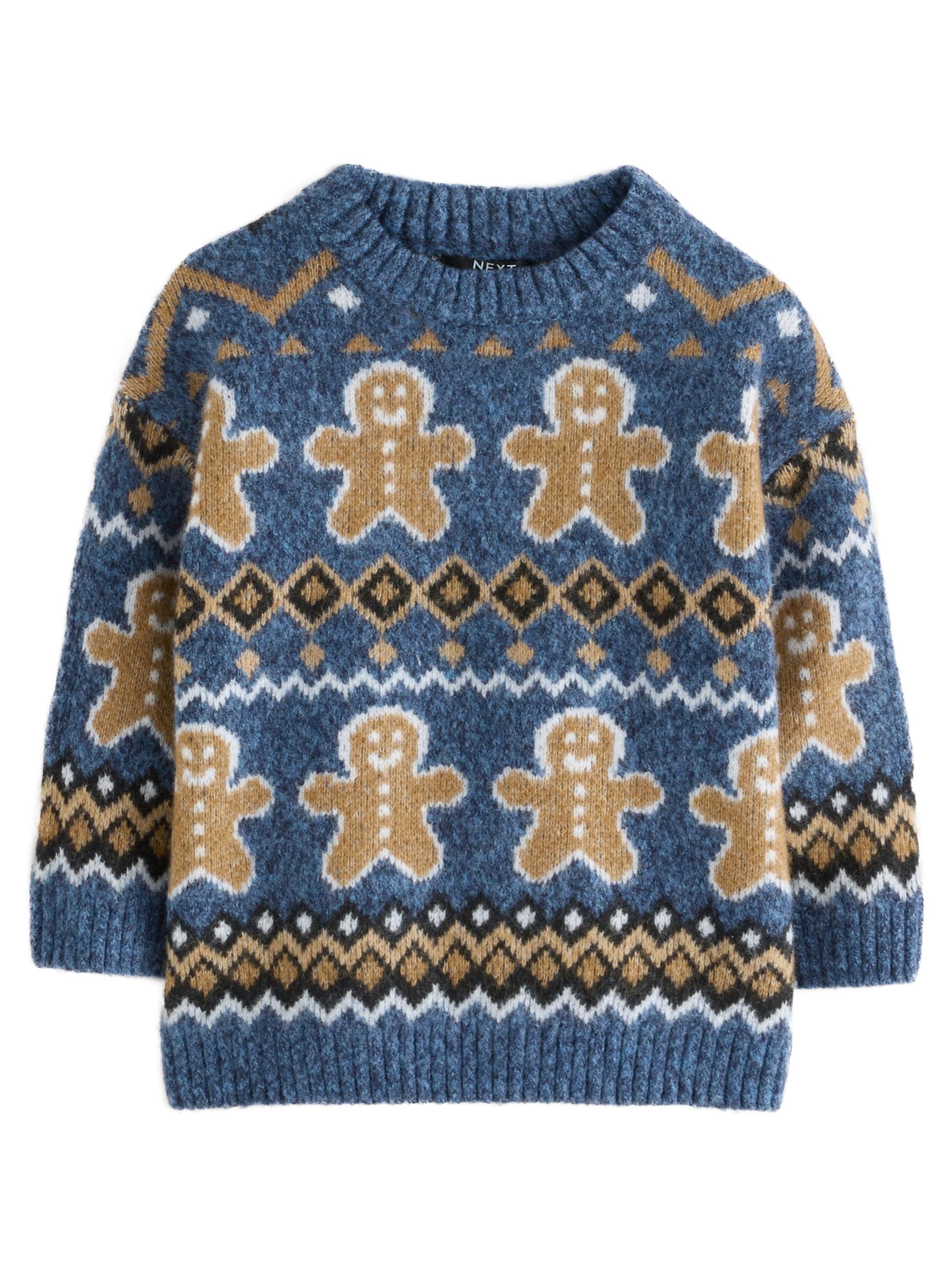 Next Svetr – modrá: přední strana