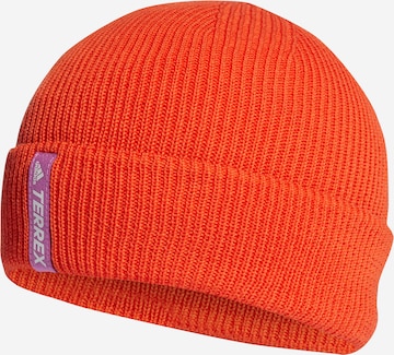 ADIDAS TERREX Athletic Hat 'Cold.Rdy Merino' in Orange: front