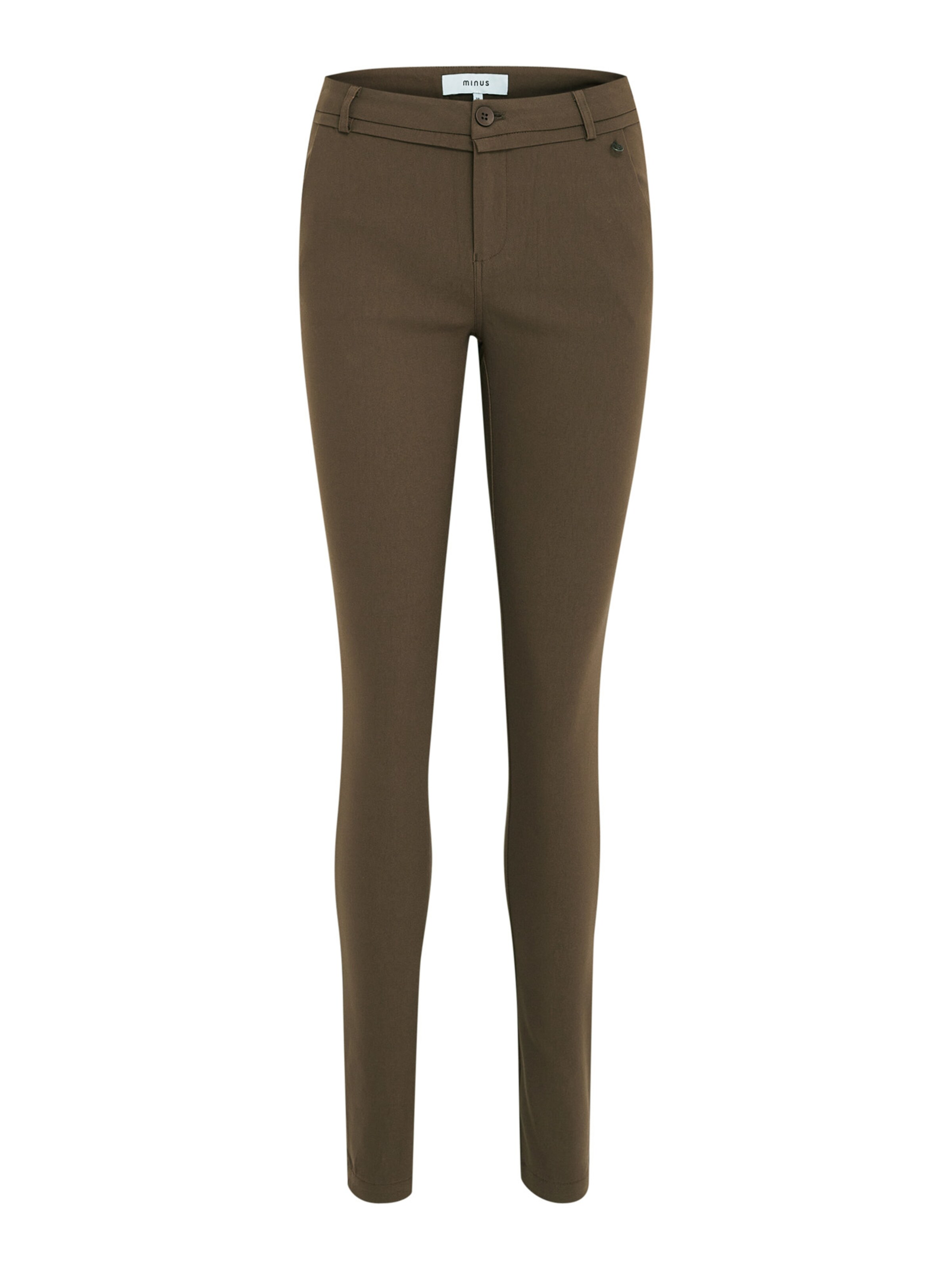 minus Broek 'Carma' in Bruin: voorkant