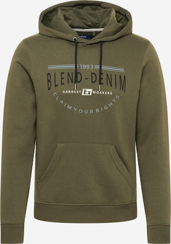 Sweat-shirt BLEND en vert : devant