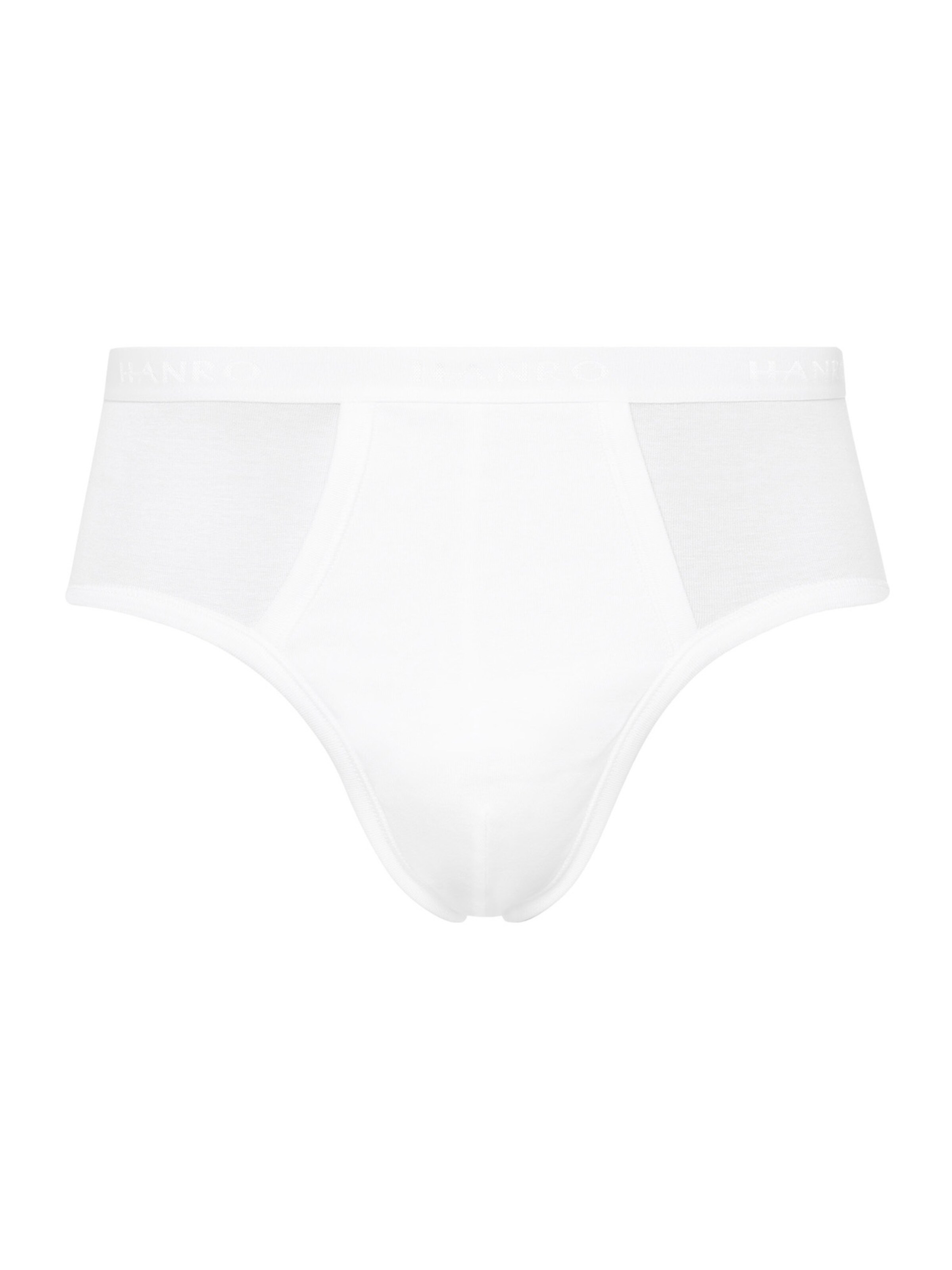 Hanro - Cueca 'Cotton Pure' em branco: frente