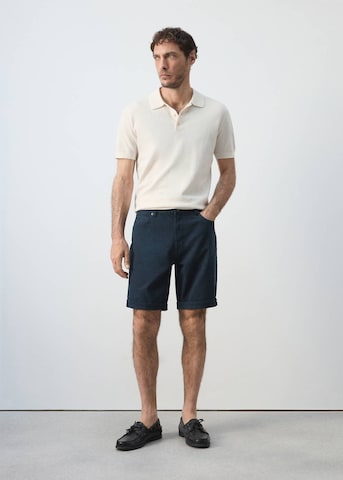 MANGO MAN Slim fit Pants 'Nepto' in Blue