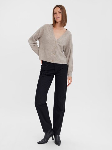 VERO MODA Knit Cardigan 'Doffy' in Brown