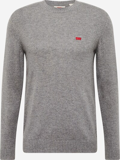 LEVI'S ® Kampsun 'Original HM Sweater' hall / punane / valge, Tootevaade