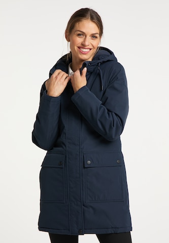 DreiMaster Klassik Winter Coat in Blue: front