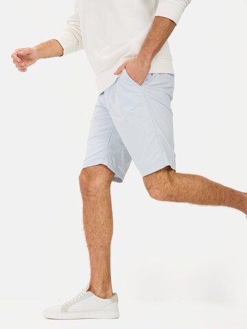 CAMEL ACTIVE Regular Chinoshorts aus Baumwolle mit Stretch in Blau