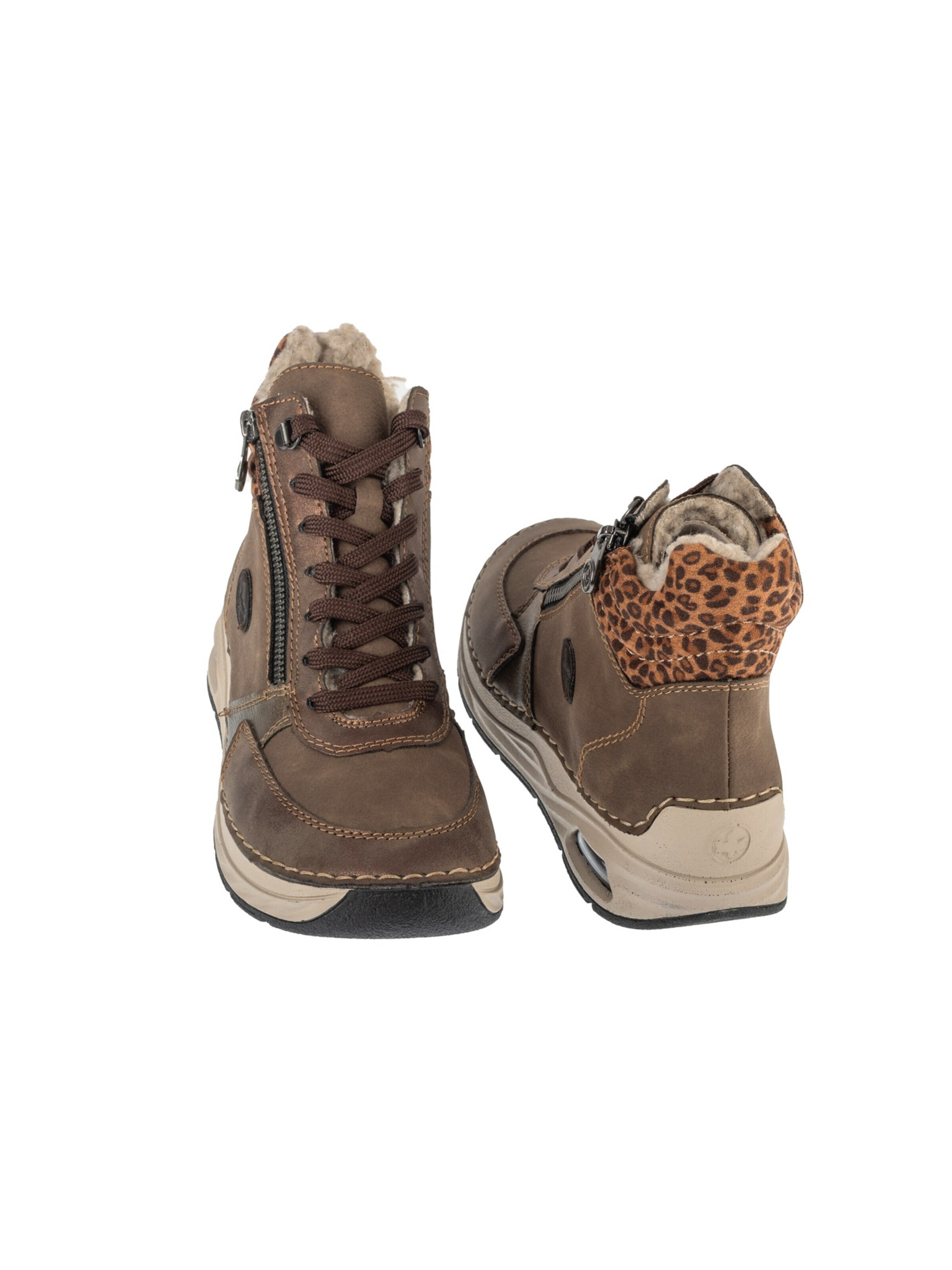 Bottines à lacets Rieker en marron