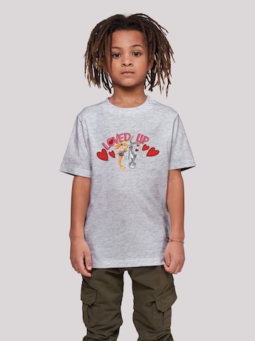 T-Shirt 'Looney Tunes Bugs Bunny And Lola Valentine's Day Loved Up' F4NT4STIC en gris : devant