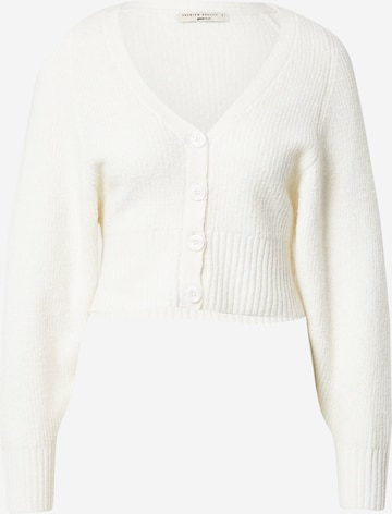 Gina Tricot Knit cardigan 'Tilly' in White: front