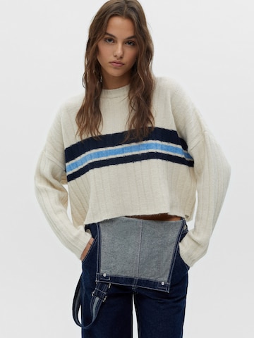 Pull&Bear Pullover in Beige: predná strana