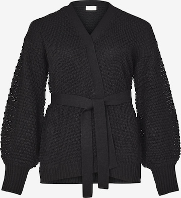 EVOKED Knit Cardigan 'Liomy' in Black: front