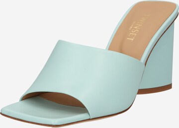 Twinset Mules in Blue: front