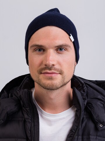 CASH-MERE.CH Beanie in Blue: front