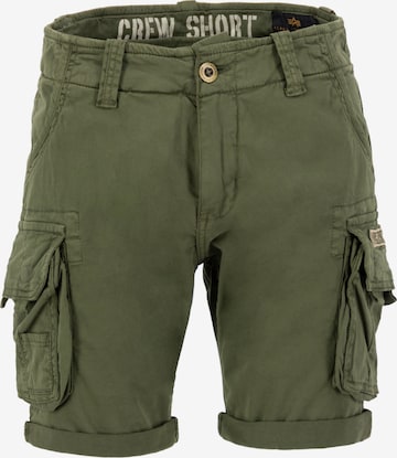 Pantaloni cargo di ALPHA INDUSTRIES in verde: frontale