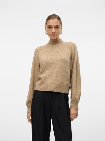 VERO MODA Sweater 'VMLEAF' in Beige
