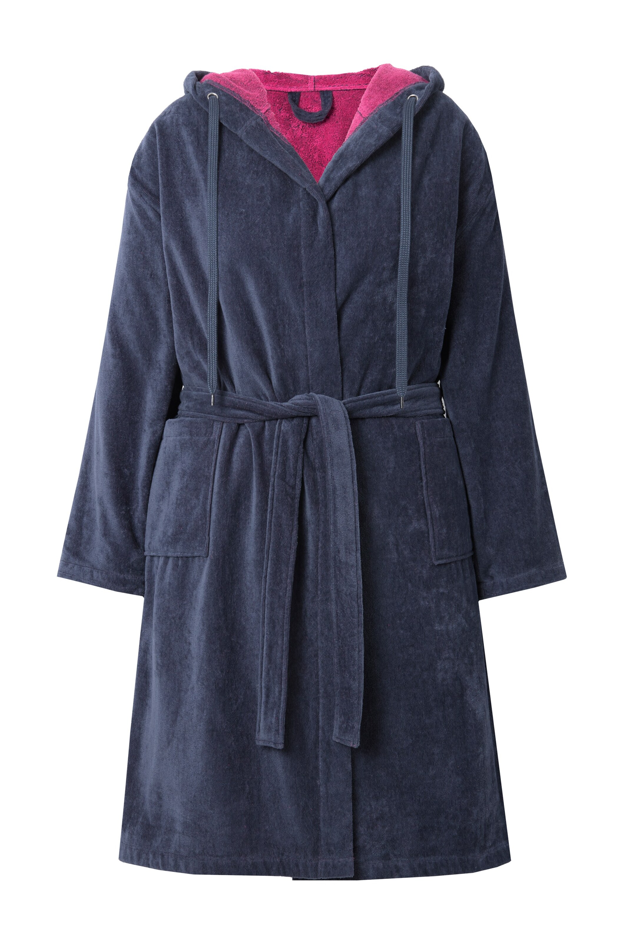Ulla Popken Bademantel in Blau: Vorderseite