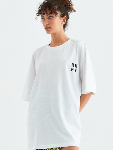 Rockupy Oversizeshirt 'Silas'‌‌‌‌‌‌‌‌‌ in Weiß