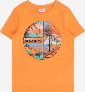 s.Oliver Shirt in Oranje: voorkant