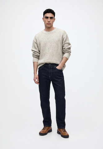 Abercrombie & Fitch Tröja 'ESSENTIAL' i grå: framsida