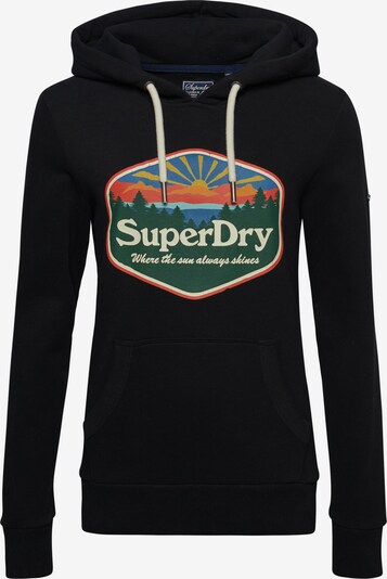 Superdry Sweat-shirt 'Travel' en mélange de couleurs / noir, Vue avec produit