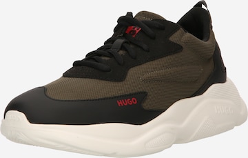 HUGO Red Sneakers 'Leon' in Green: front