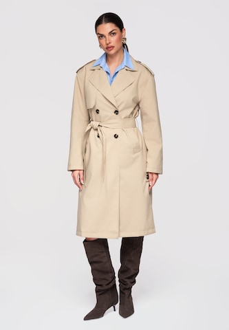 Manteau mi-saison 'OW-COLC-0117' Ombre en beige