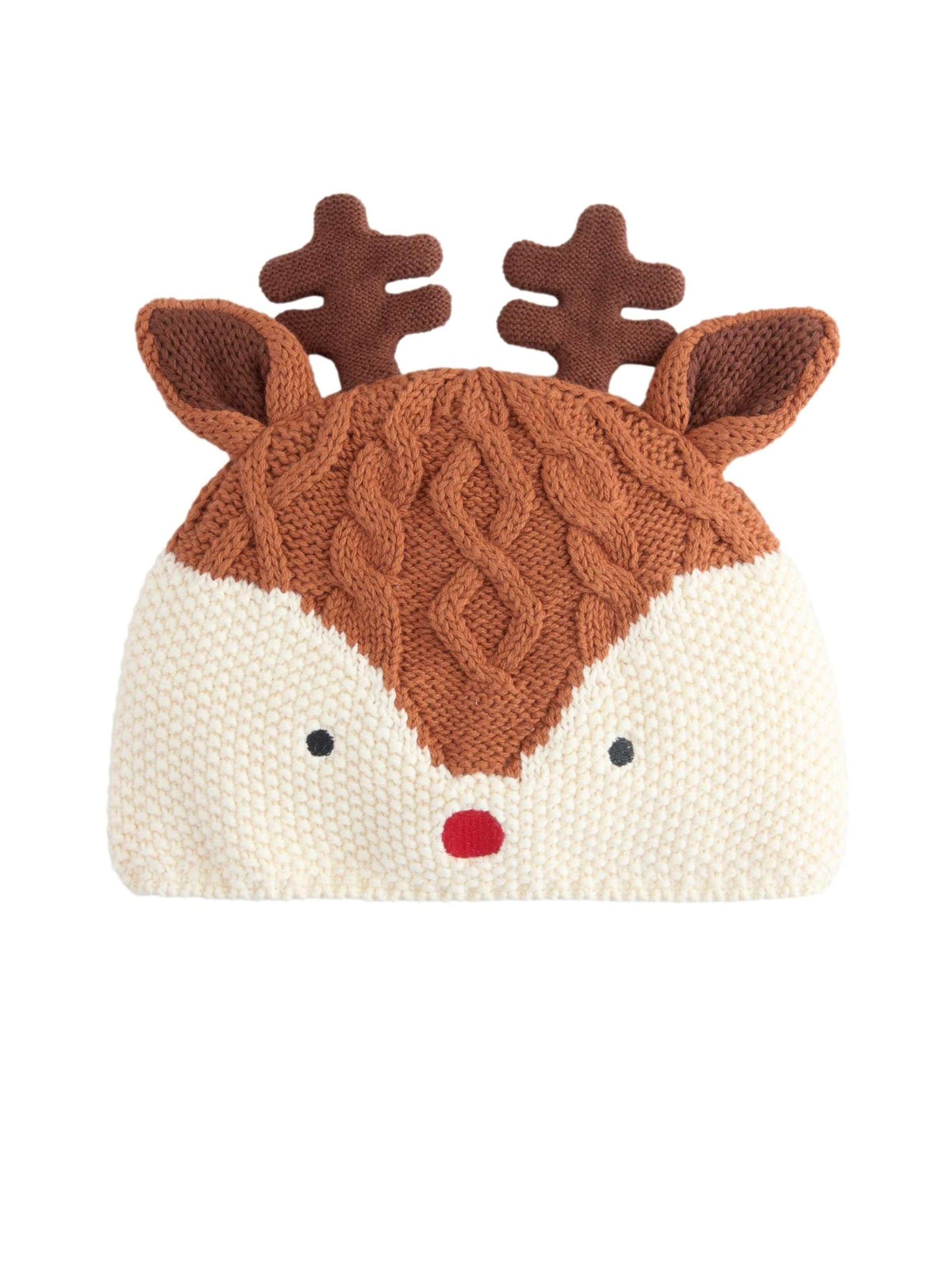 Next - Gorros 'Christmas' em castanho: frente