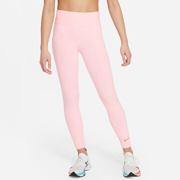 NIKE Skinny Sportsbukser i pink: forside