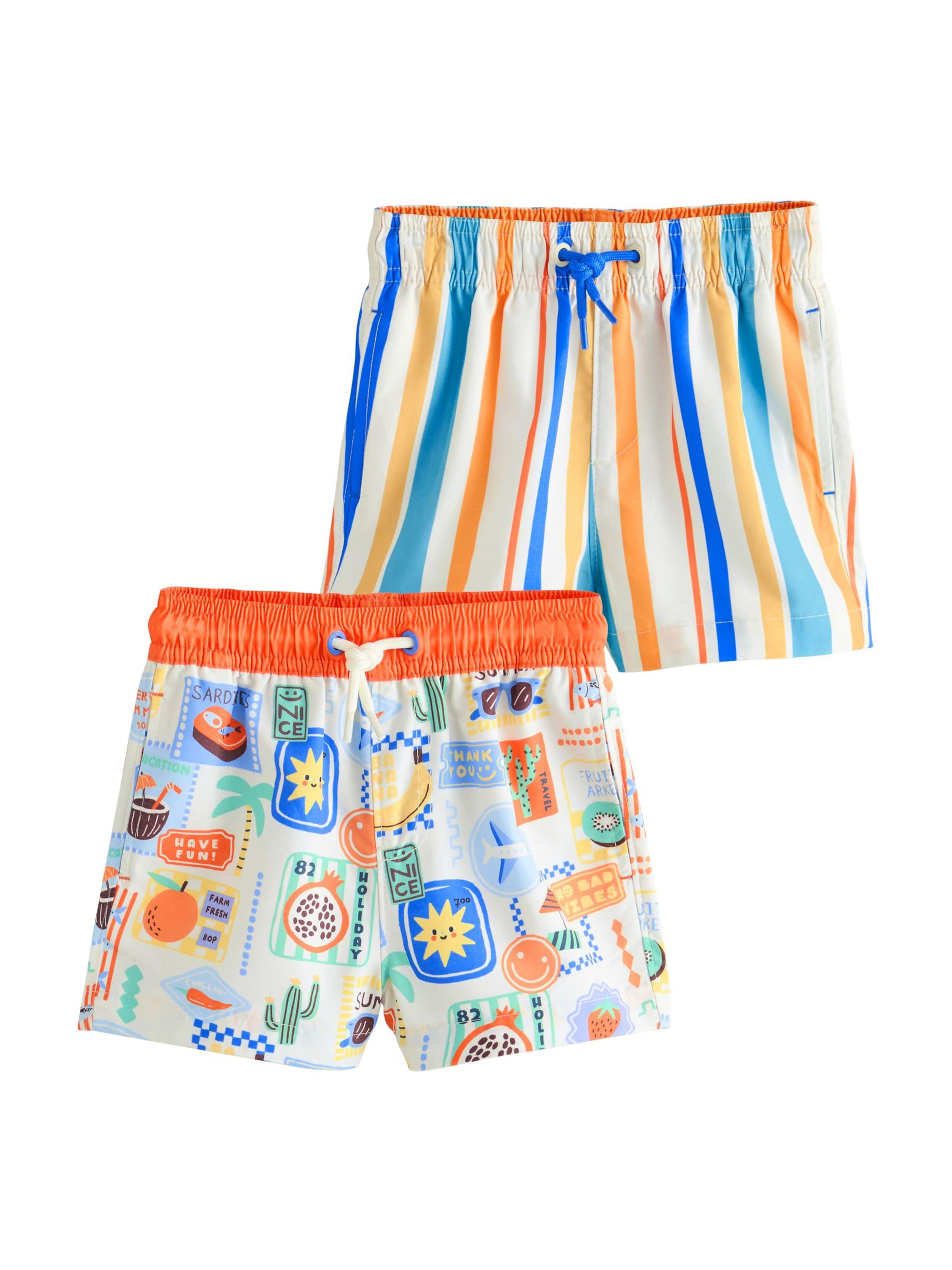 Shorts de bain Next en blanc : devant