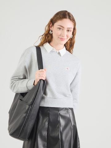 Calvin Klein Jeans Μπλούζα φούτερ σε γκρι: μπροστά