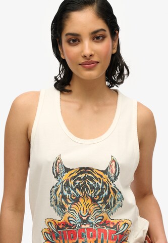Superdry Top 'Biker' in Wit