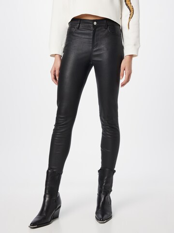 Skinny Pantaloni 'INA' de la AllSaints pe negru: față