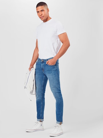 Lee Skinny Jeans 'Malone' in Blau