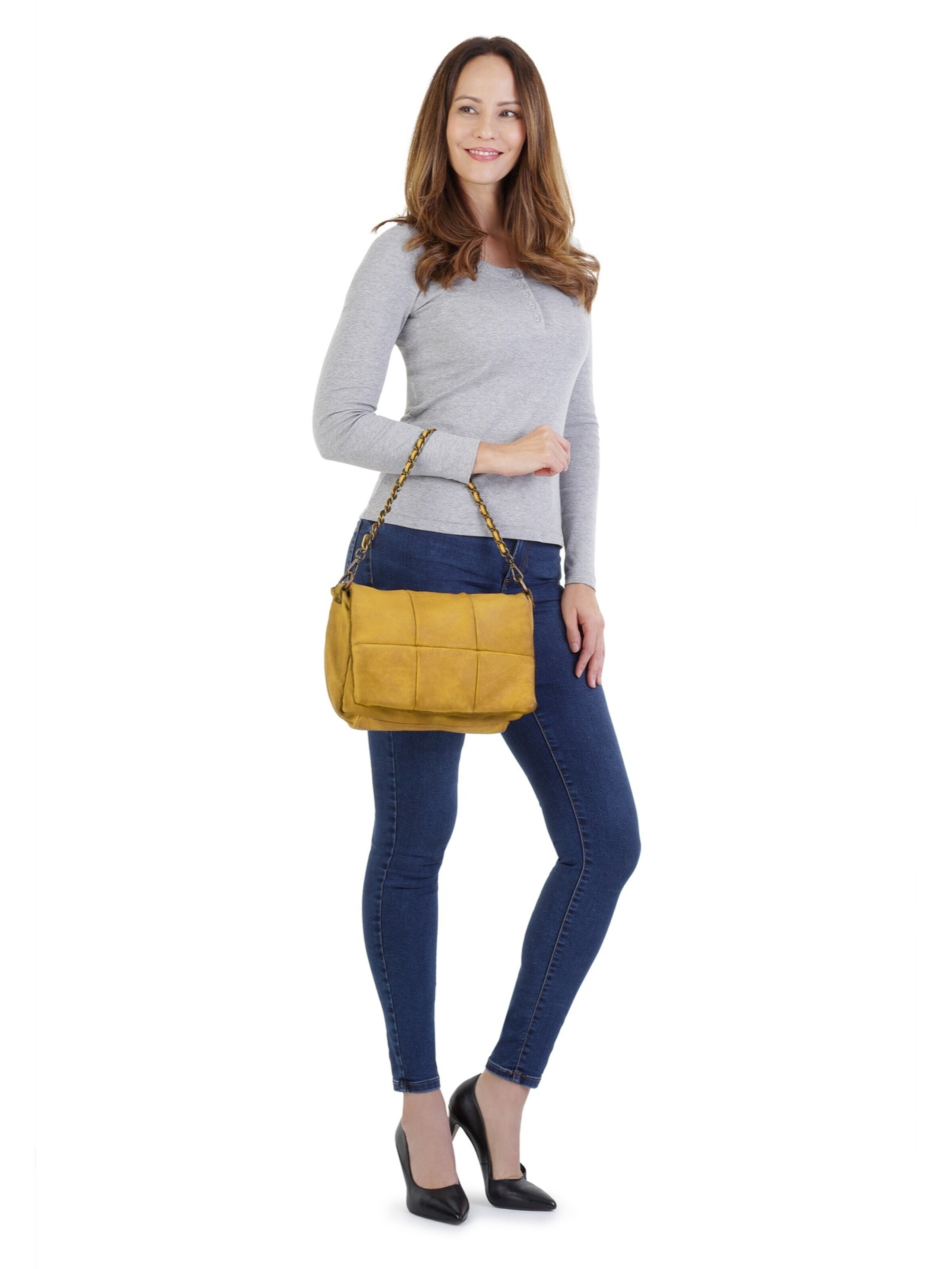 Samantha Look Crossbody Bag in Yellow