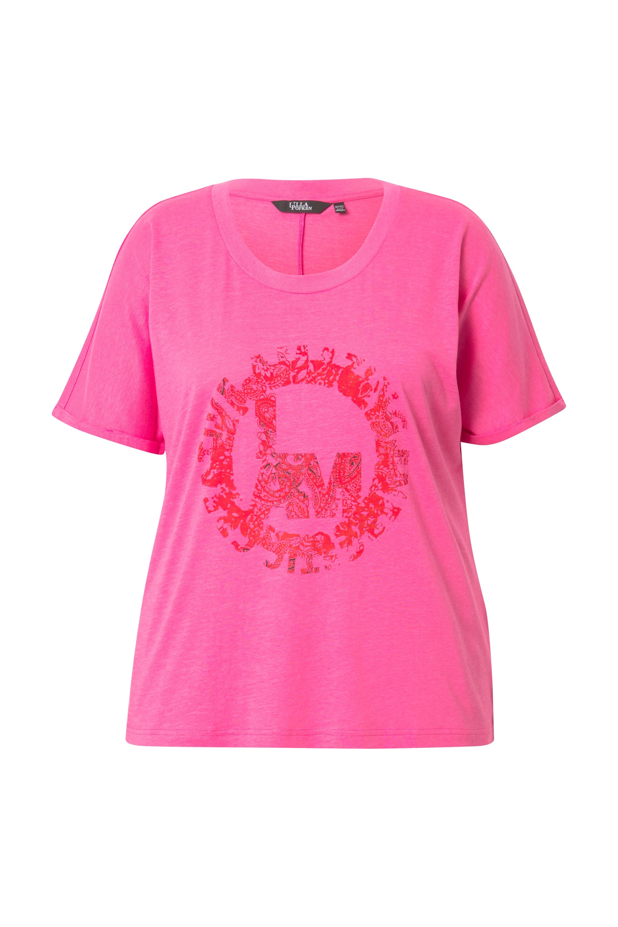 Ulla Popken Shirt in Roze: voorkant