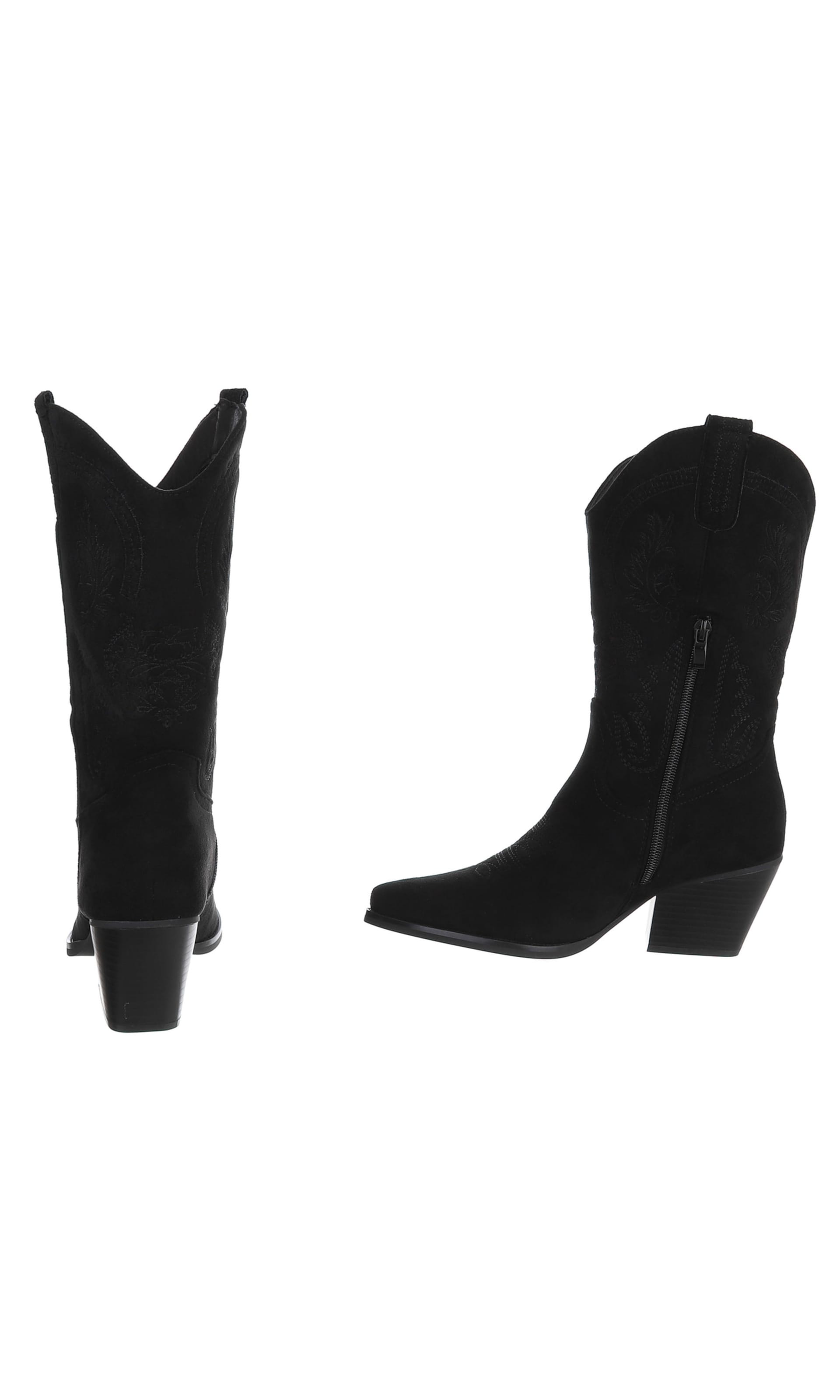 Ital-Design Stiefelette in Schwarz