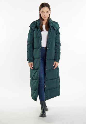 usha WHITE LABEL Winter Coat 'Pryam' in Green