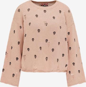 Pull-over myMo ROCKS en beige : devant