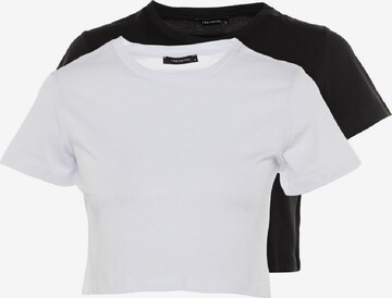 T-shirt Trendyol en noir : devant