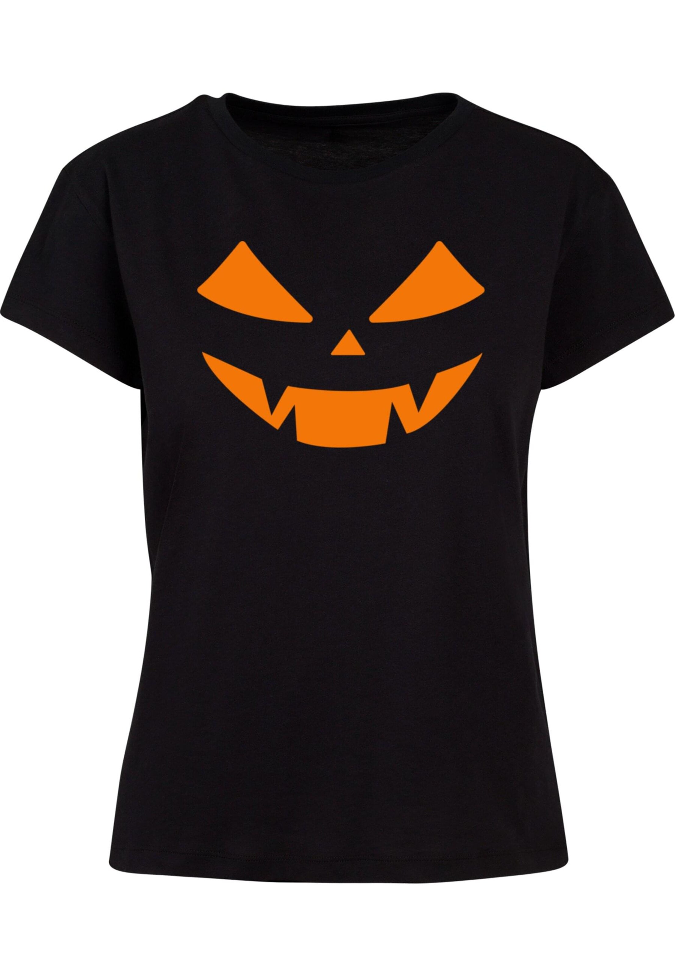 Maglietta 'Halloween - Pumpkin Face' di ABSOLUTE CULT in nero: frontale