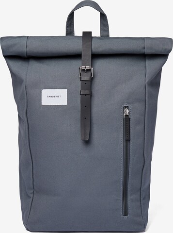 SANDQVIST Backpack 'DANTE' in Grey: front