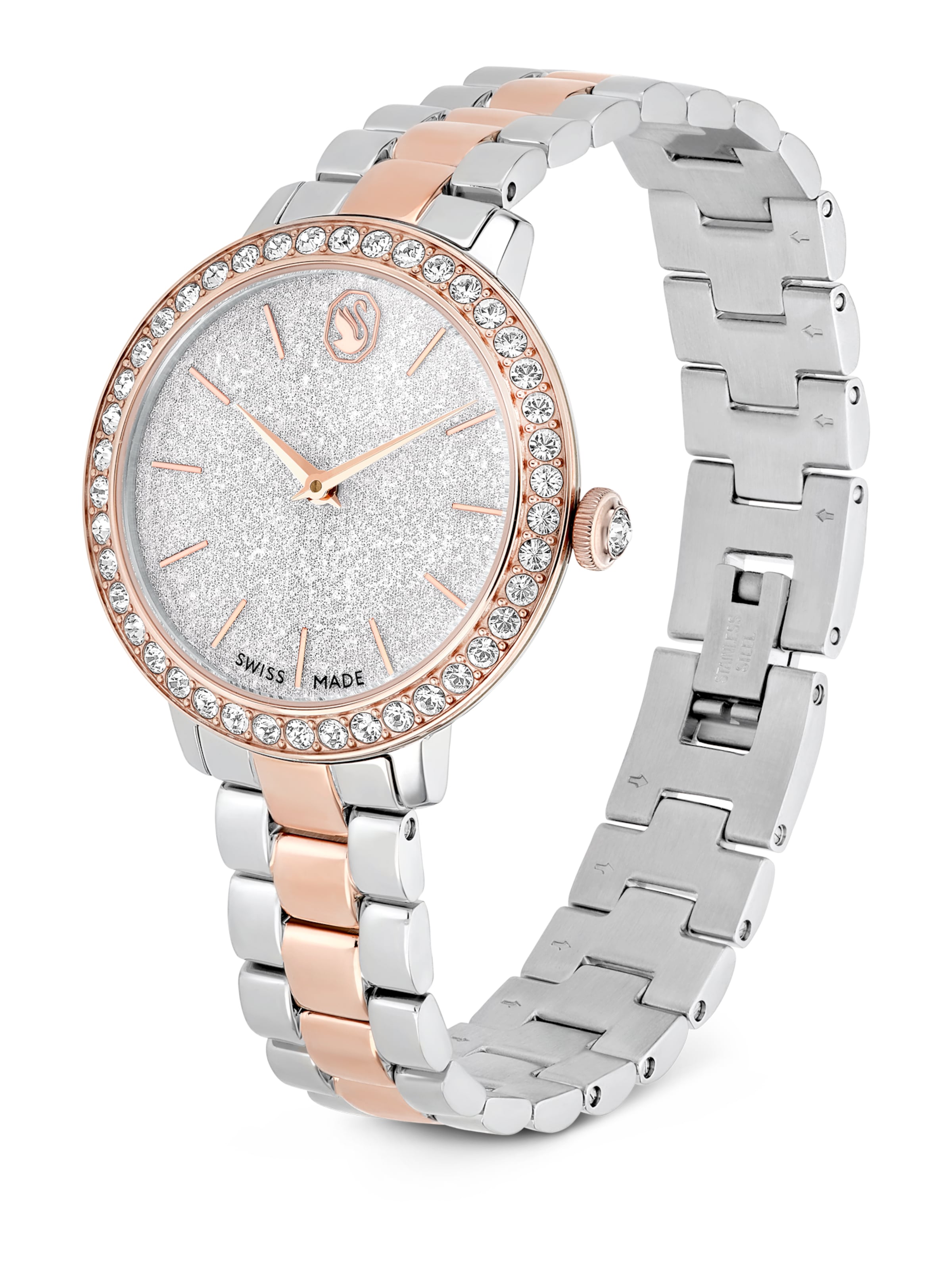 Swarovski Uhr 'Matrix' in Silber: Vorderseite