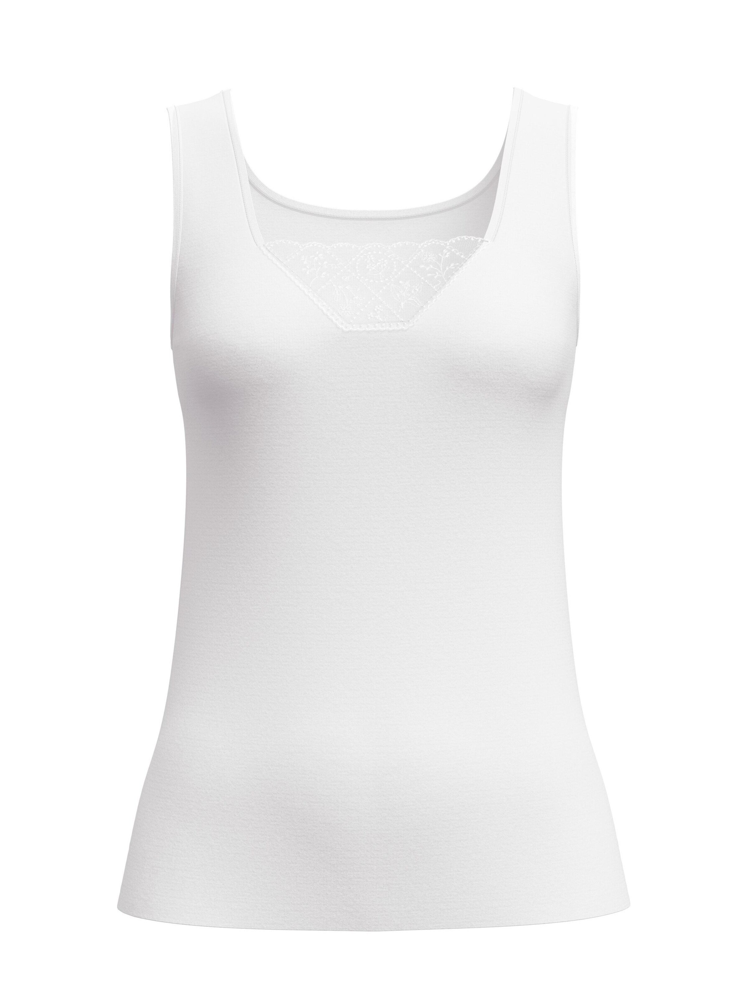 CALIDA Onderhemd 'Cotton Desire' in Wit: voorkant