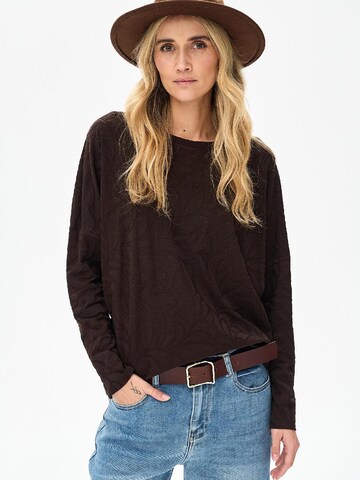 Blue Shadow Blouse in Brown