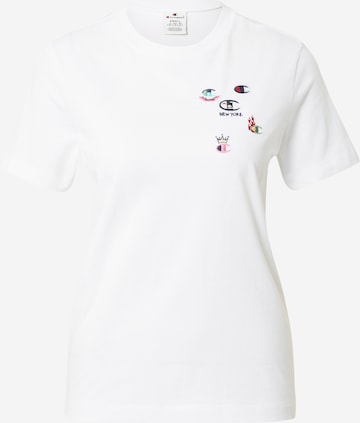 T-shirt fonctionnel Champion Authentic Athletic Apparel en blanc : devant