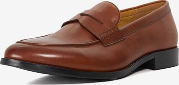 Dune LONDON Slipper 'Skylers' in Braun: Vorderseite