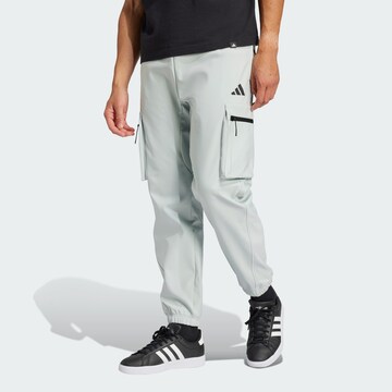 ADIDAS SPORTSWEAR Tapered Weatherproof pants 'City Escape Premium' in Grey: front