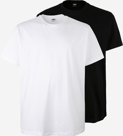 Tricou Urban Classics Big & Tall pe negru / alb, Vizualizare produs