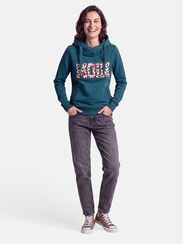 salzhaut Sweatshirt 'Sünn - Moin' in Groen: voorkant